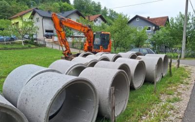Radovi na ucjevljenju Kužićkog potoka- I faza